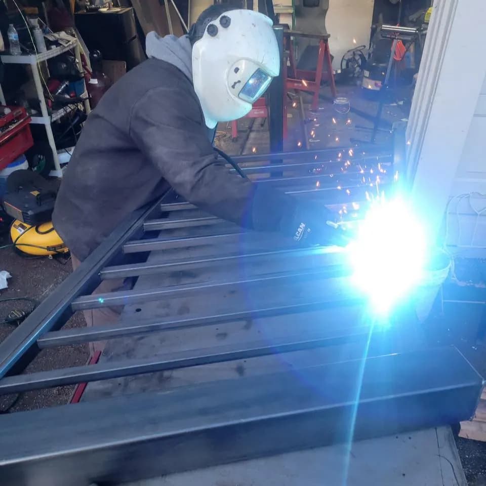 JM Welding founder on the job site